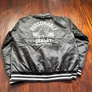 Reasonable Doubt Jacket Mens 2XL Black Jay Z Rocafella 4:44 Bomber Tour